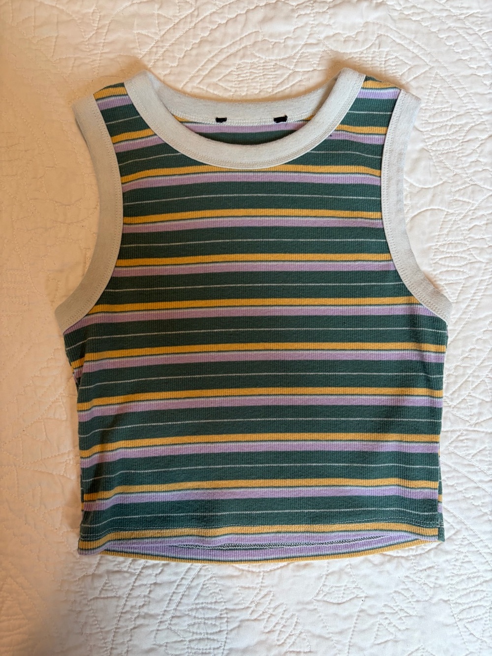 Cropped Stripped Tank